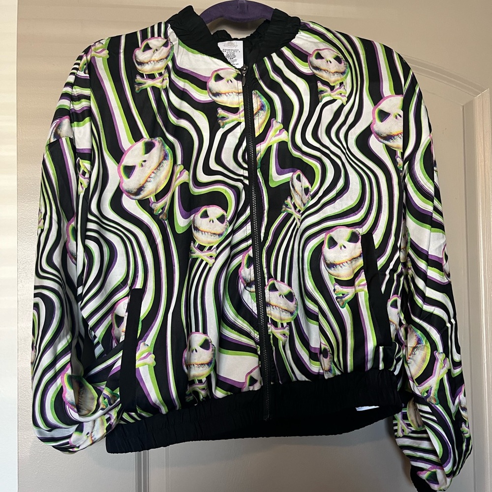 Jack Skellington all over printed zip up jacket